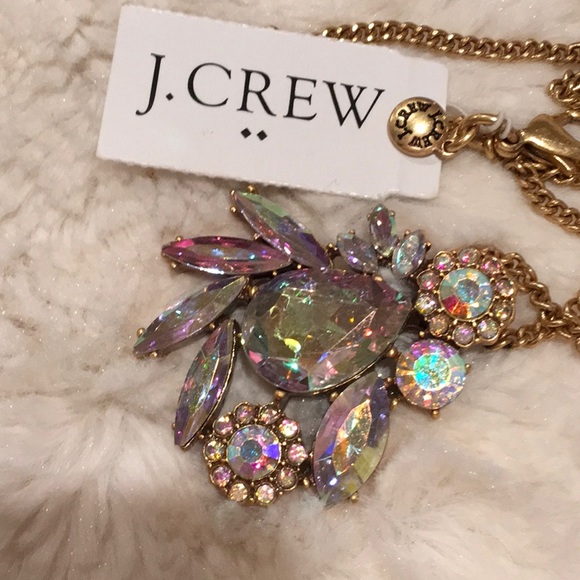 Sale J CREW CLEAR CRYSTAL PENDANT NWT - Picture 8 of 8